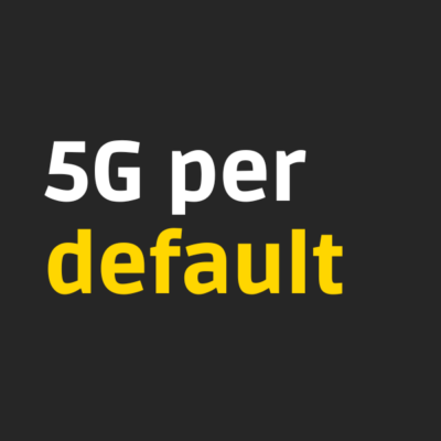 5g per default 5g per default