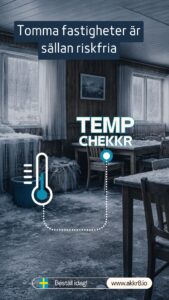 Temperaturövervakning tomma fastigheter